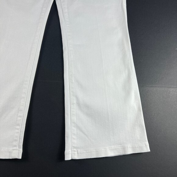 Spanx Jeans Women's Extra Large Pull On Kick Flare High Rise White Stretch Denim - Picture 3 of 16